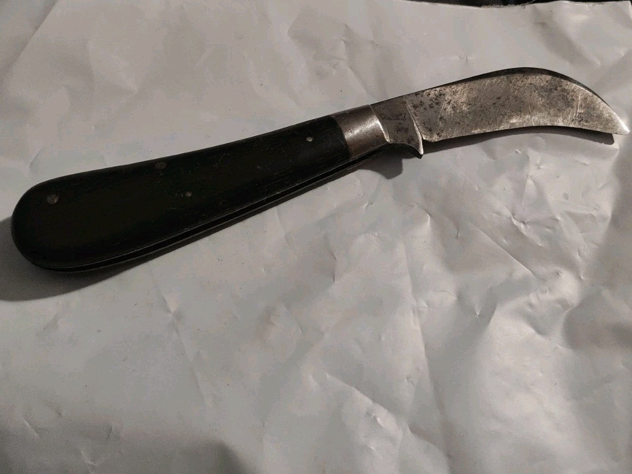 1930s Vintage 1 Blade KEEN KUTTER Carbon Hawkbill Pruner Pocket Knife USA
