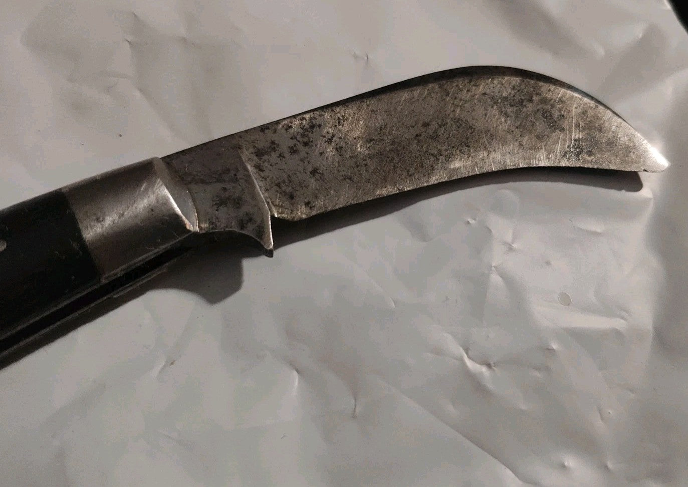 1930s Vintage 1 Blade KEEN KUTTER Carbon Hawkbill Pruner Pocket Knife USA
