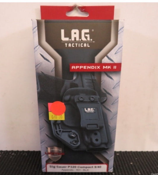*L.A.G. Tactical Black Liberator MK II Ambidextrous Holster Sig P320C 9/40 80200