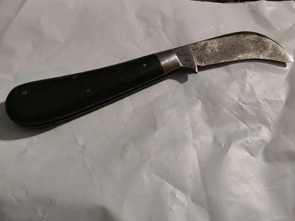1930s Vintage 1 Blade KEEN KUTTER Carbon Hawkbill Pruner Pocket Knife USA