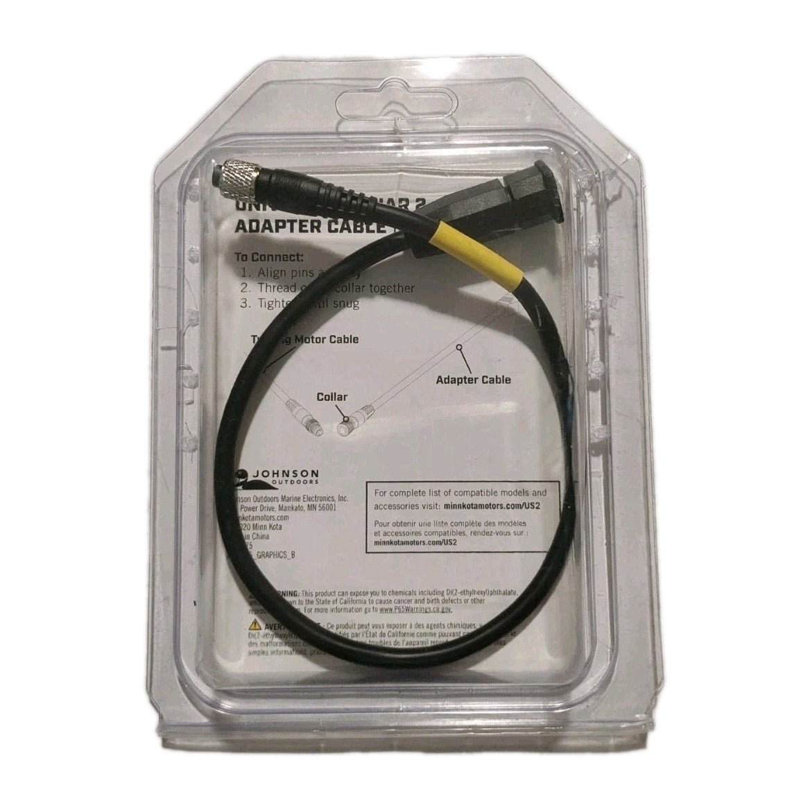 Minn Kota MKR-US2-8 Humminbird 7-Pin US2 Transducer Adapter Cable 1852068