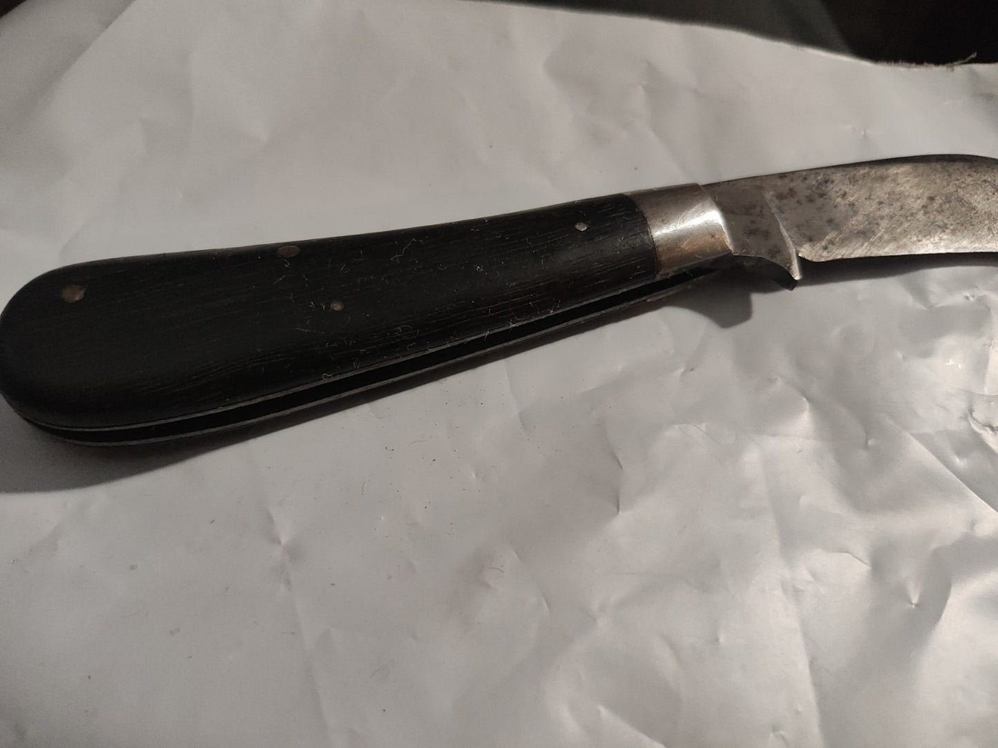 1930s Vintage 1 Blade KEEN KUTTER Carbon Hawkbill Pruner Pocket Knife USA