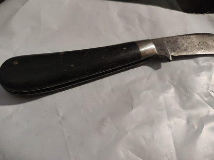 1930s Vintage 1 Blade KEEN KUTTER Carbon Hawkbill Pruner Pocket Knife USA
