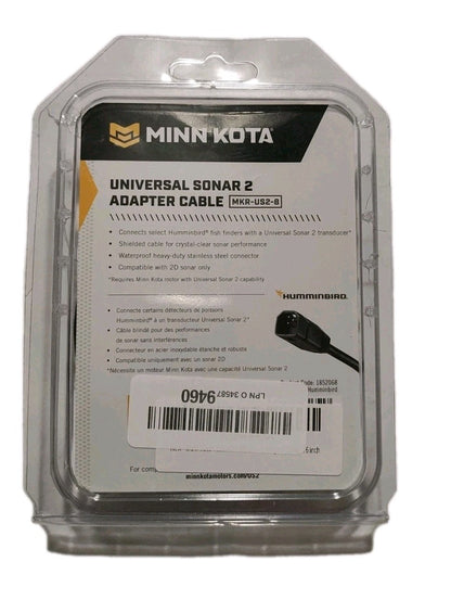 Minn Kota MKR-US2-8 Humminbird 7-Pin US2 Transducer Adapter Cable 1852068