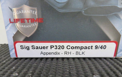 *L.A.G. Tactical Black Liberator MK II Ambidextrous Holster Sig P320C 9/40 80200