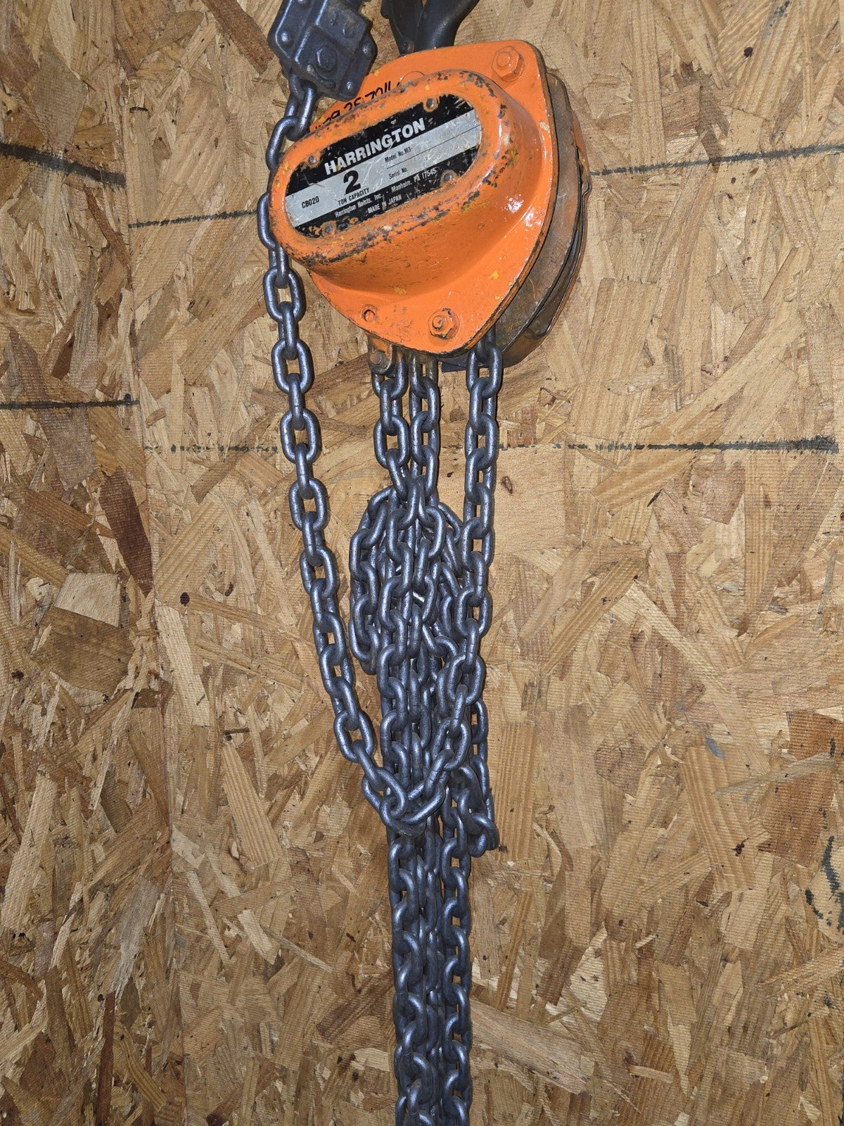 2 Ton Harrington Chain Hoist CB020 CB Series