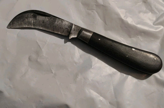 1930s Vintage 1 Blade KEEN KUTTER Carbon Hawkbill Pruner Pocket Knife USA